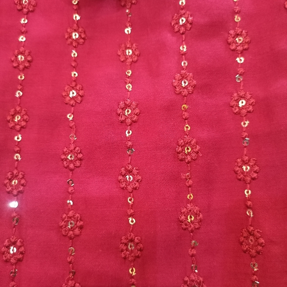 Designer embroidered muslin kurta dupatta bottom set (size xxl) - Picture 10 of 14